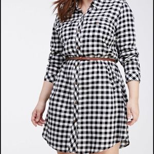 Forever21 Plaid Shirt Dress